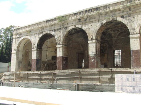 שדרות אלרוב ממילא ירושלים – עבודות השימור למבנה בקצה המערבי שדרות אלרוב ממילא ירושלים - עבודות השימור למבנה בקצה המערבי