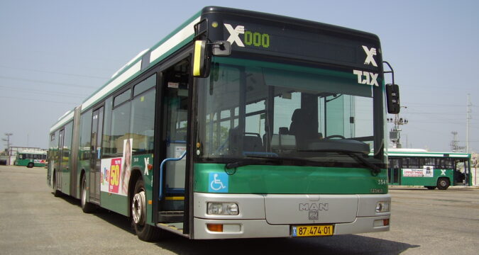 אוטובוס מדגם MAN NG363F של חברת הארגז ביומו הראשון על הכביש | חולון