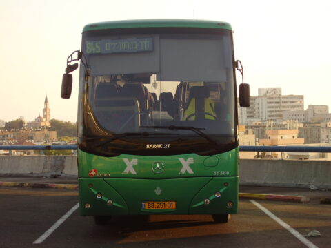 אוטובוס | אגד | מרצדס | OC500 | מרכב ברק | הארגז תחבורה | תחנה מרכזית חדשה | תל אביב
