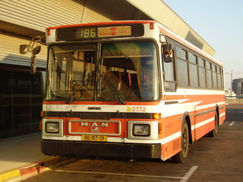 אוטובוס | MAN | מרכבים | דן תחבורה ציבורית | תחנה מרכזית החדשה | תל אביב